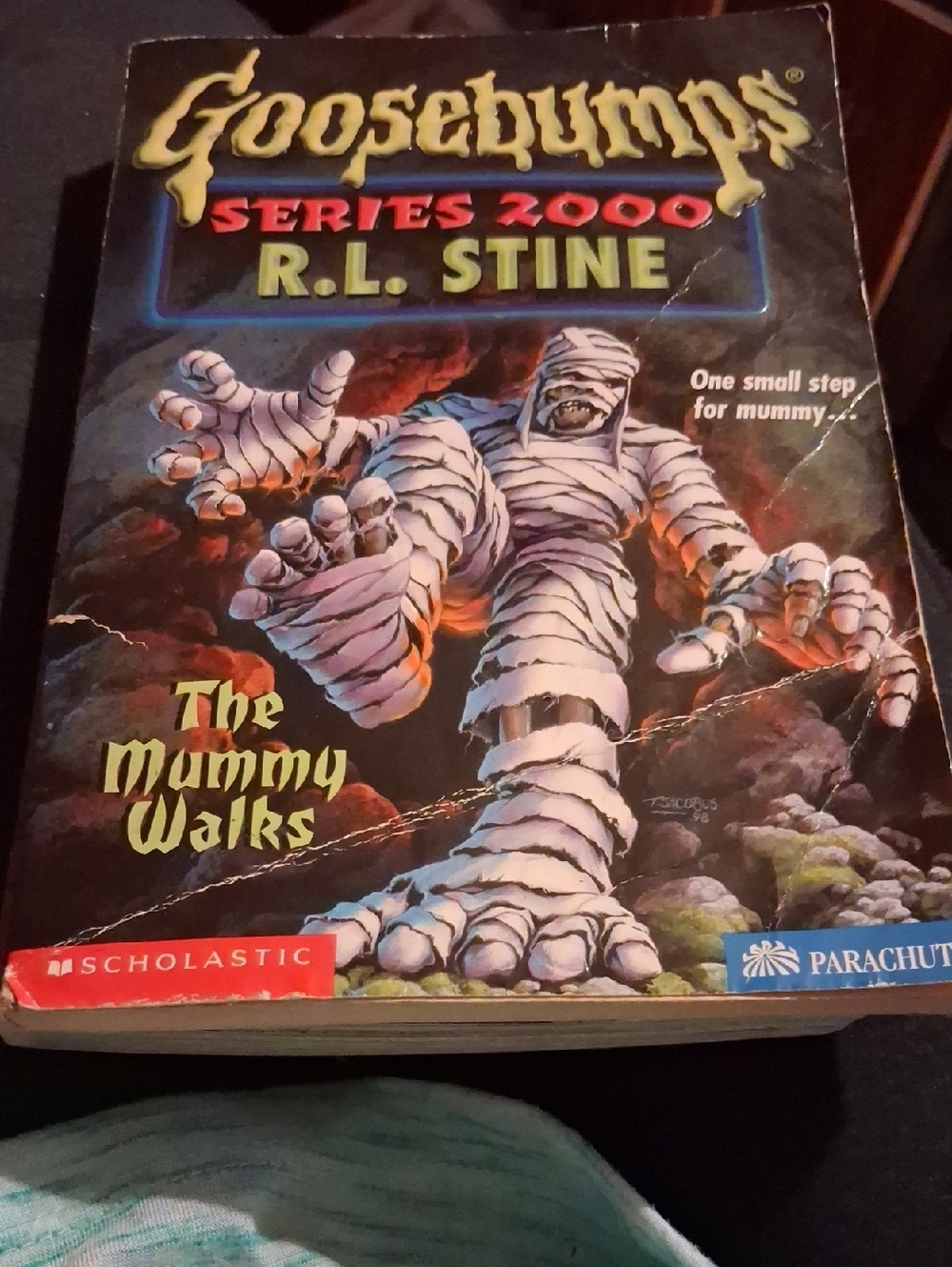 Scholastic Goosebumps The Mummy Walks - White, Red, Blue, Yellow, Black